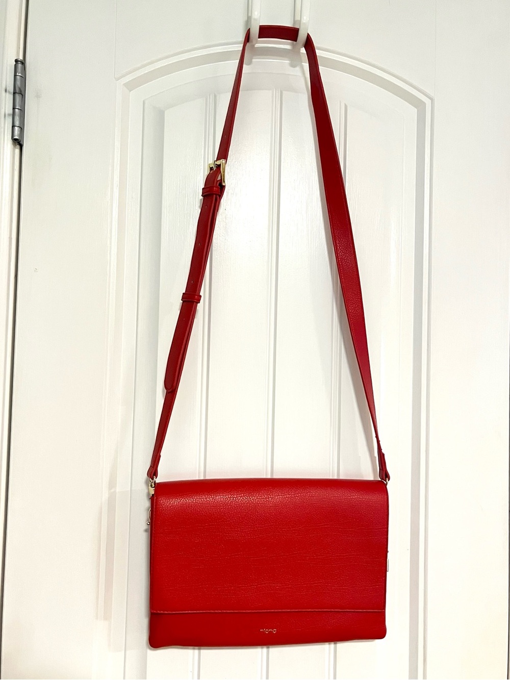 Riona Vegan Leather Burnt Orange Red Brooklyn Crossbody Bag Shoulder Bag NWOT